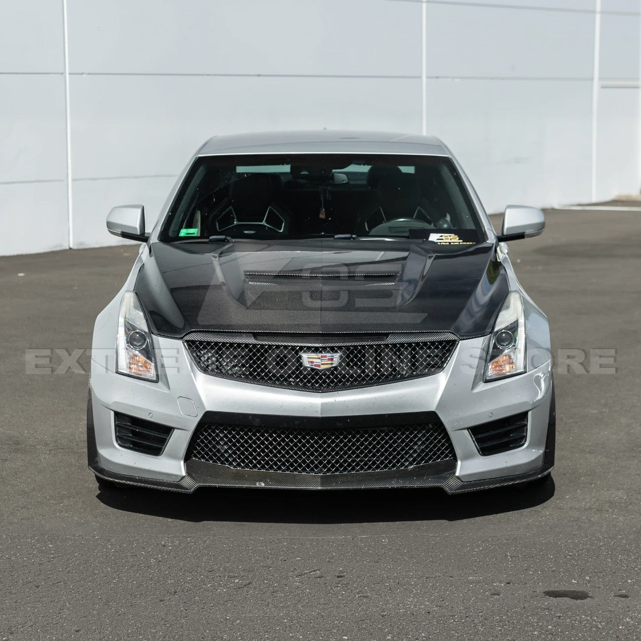 Cadillac ATS ATS-V Factory Style Carbon Fiber Hood Vent Cover 2016-2019