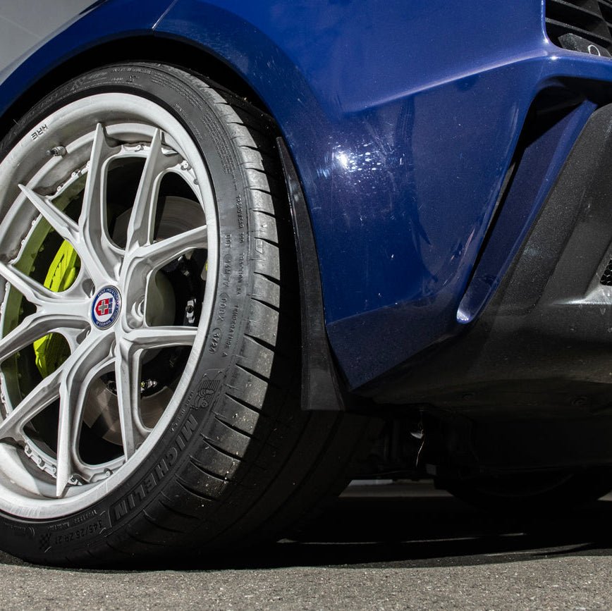 Corvette C8 Z06 XL Extended Rear Mud Flap Guards Matte Black 2023-Up