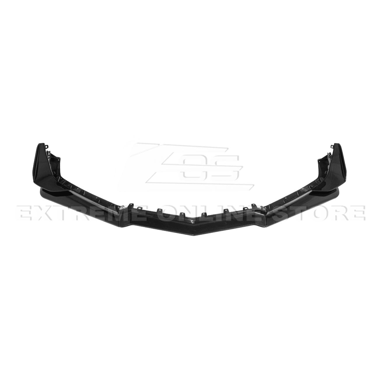 Chevrolet Corvette C8 Z06 E-Ray Z07 Extended Package Dry Carbon Fiber Front Splitter Canards Kit 2023-Up