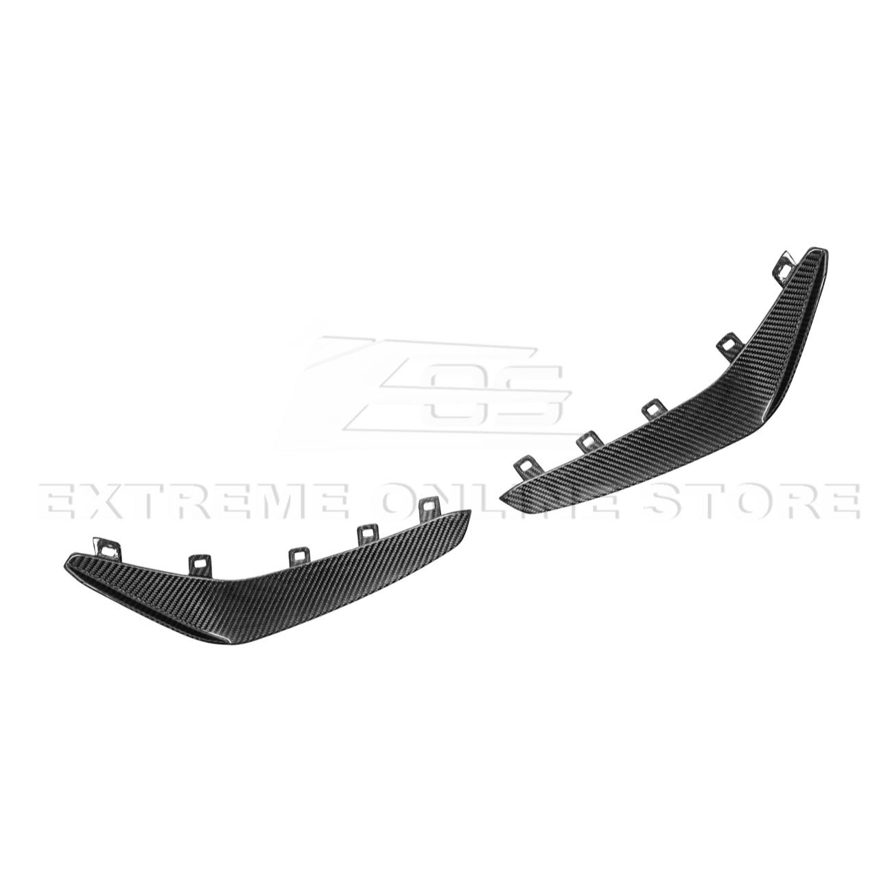 Cadillac CT4-V Blackwing Carbon Fiber Front Lip Splitter and Canards 2020-Up