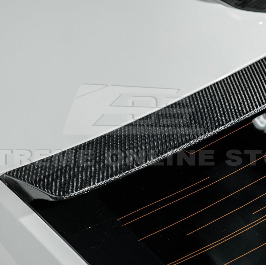 Cadillac CT4 / CT4-V Carbon Fiber Rear Roof Window Spoiler 2020-Up