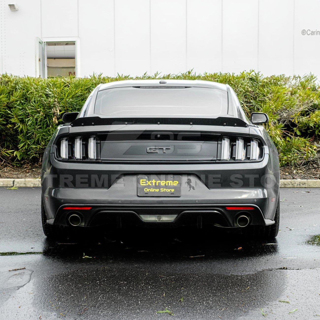 Ford Mustang S550 EOS Performance Track Style Smoke Carbon Wickerbill Spoiler Flap Insert 2015-2023