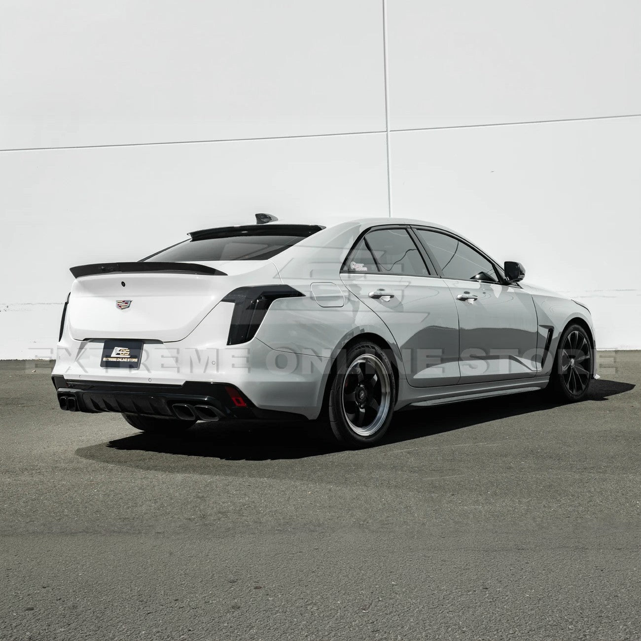 Cadillac CT4 / CT4-V Carbon Fiber Rear Roof Window Spoiler 2020-Up