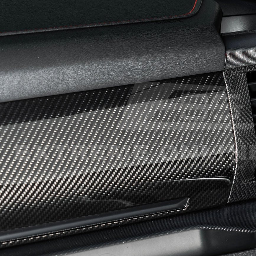 Ford F-150 14th Gen Dry Carbon Fiber Passenger Side Storage Panel Cover 2021-Up