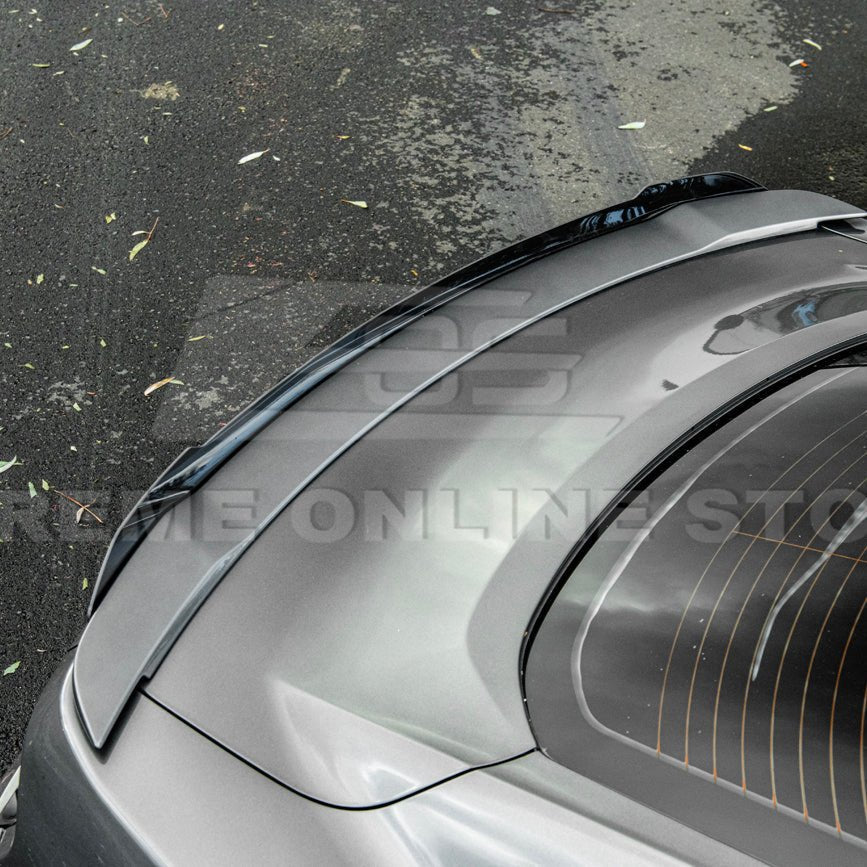 Ford Mustang S550 EOS Performance Track Style Smoke Carbon Wickerbill Spoiler Flap Insert 2015-2023