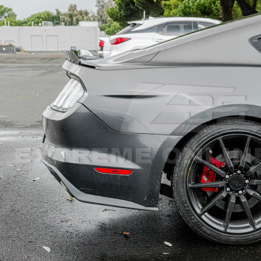 Ford Mustang S550 EOS Performance Track Style Smoke Carbon Wickerbill Spoiler Flap Insert 2015-2023