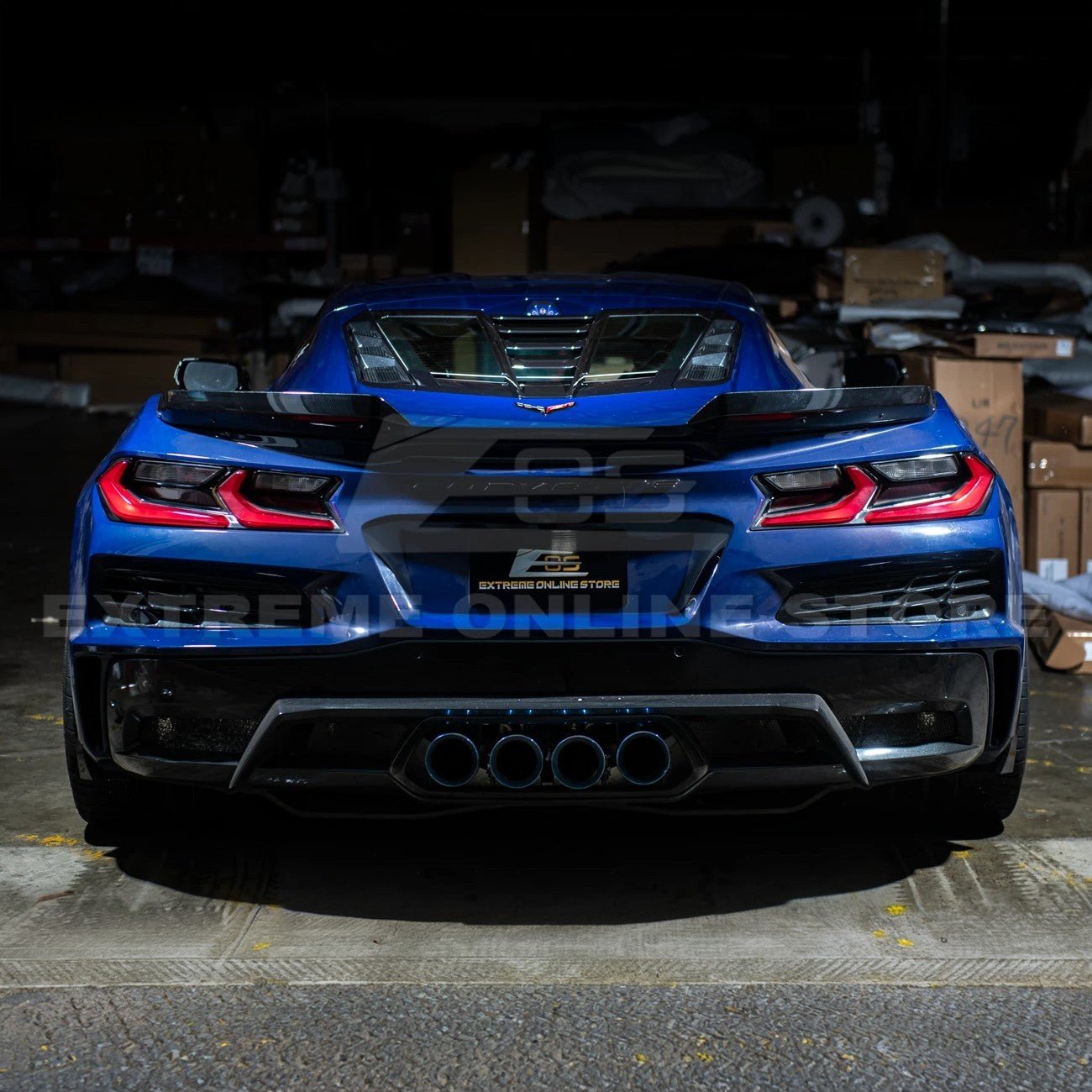 Corvette C8 ZR1 Style Carbon Flash Rear Window Louver Vent Cover 2020-Up