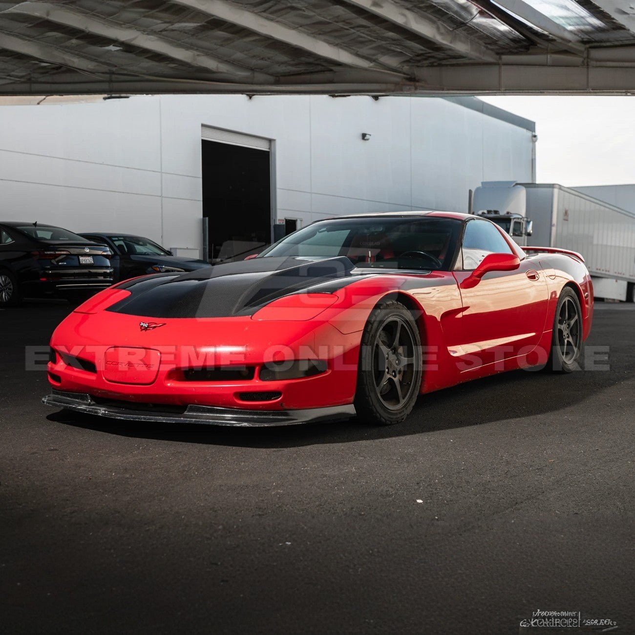 Chevrolet Corvette C5 EOS Performance Style Carbon Fiber Front Cow Vented Hood Cover 1997-2004