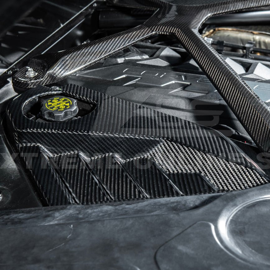 Chevrolet Corvette C8 E-Ray Coupe Factory Style Dry Carbon Fiber Engine Bay Panel 2024-Up