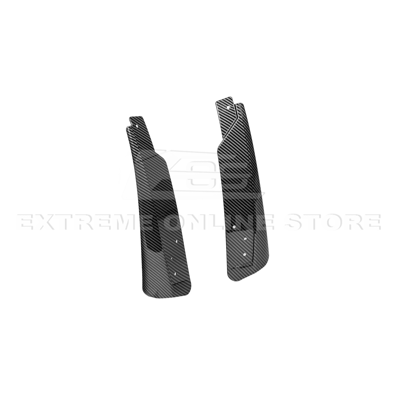 Ford Mustang S650 EOS Dry Carbon Fiber Mud Flap Splash Guard Set 2024-Up