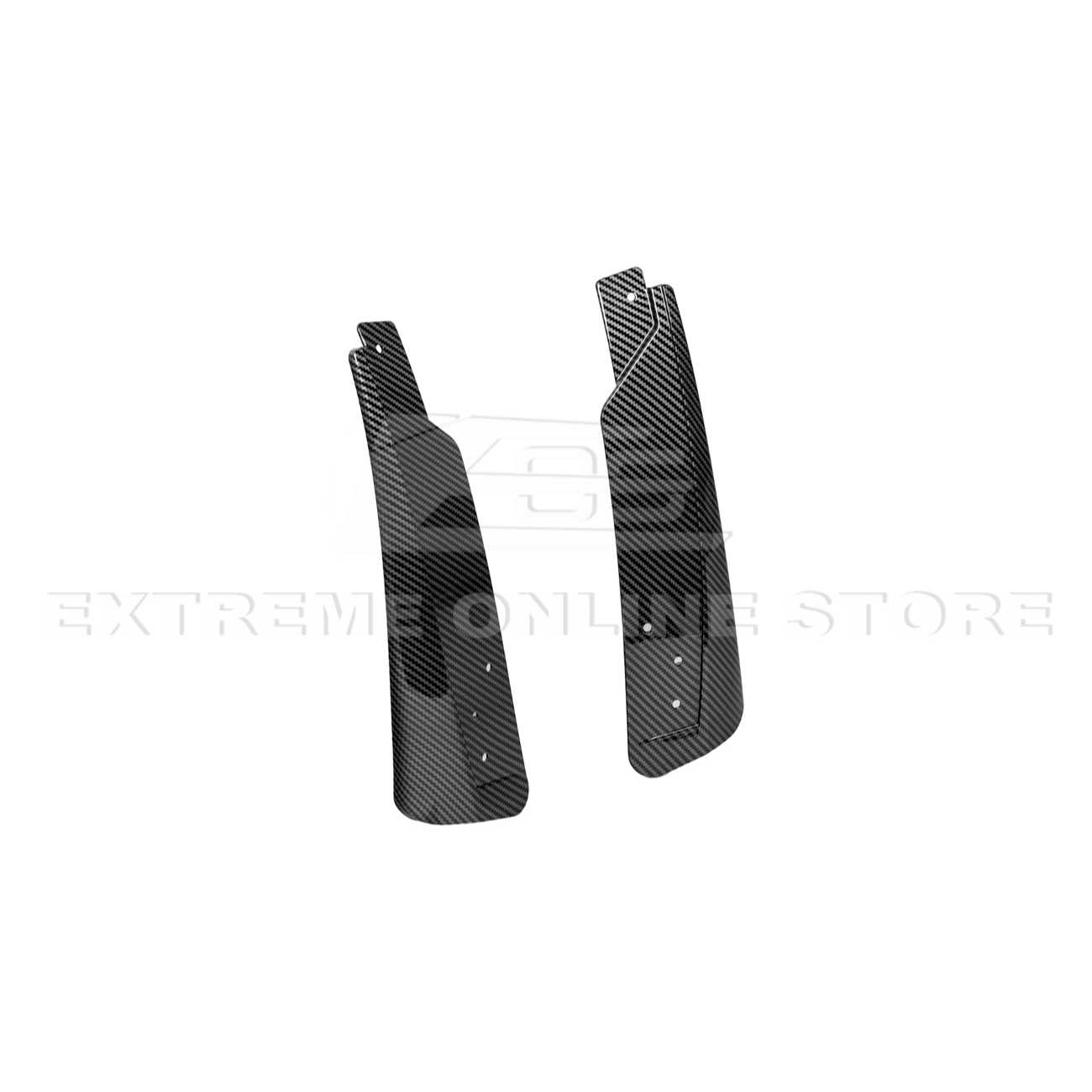 Ford Mustang S650 EOS Dry Carbon Fiber Mud Flap Splash Guard Set 2024-Up