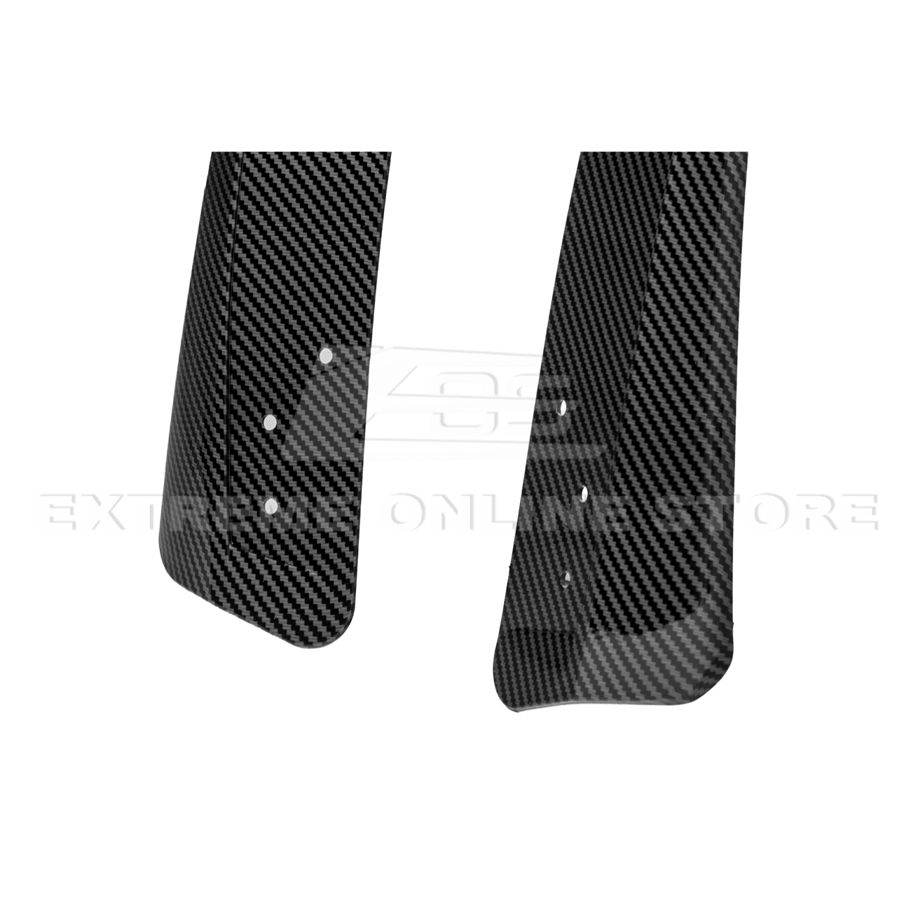 Ford Mustang S650 EOS Dry Carbon Fiber Mud Flap Splash Guard Set 2024-Up
