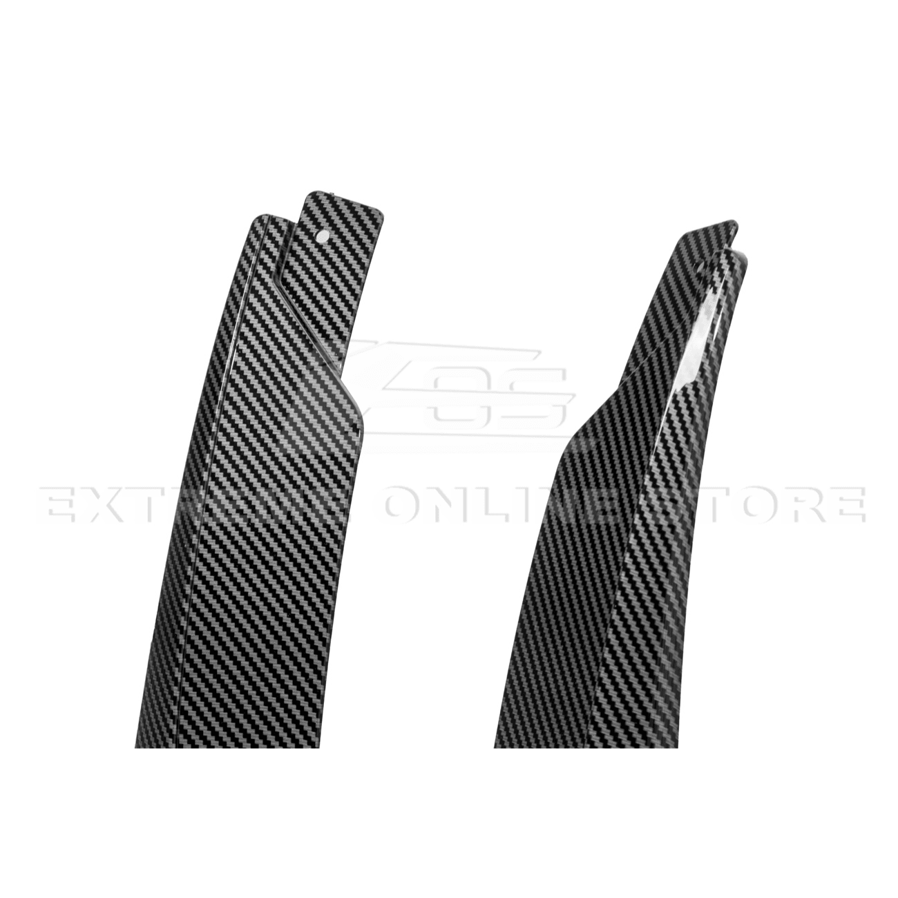 Ford Mustang S650 EOS Dry Carbon Fiber Mud Flap Splash Guard Set 2024-Up