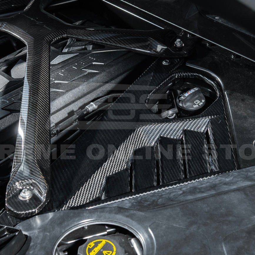 Chevrolet Corvette C8 E-Ray Coupe Factory Style Dry Carbon Fiber Engine Bay Panel 2024-Up