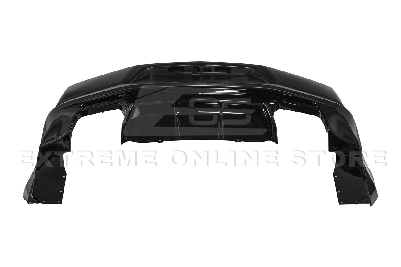 Chevrolet Camaro 6th Gen ZL1 Style Primed Black Rear Bumper Conversion Kit 2016-2018