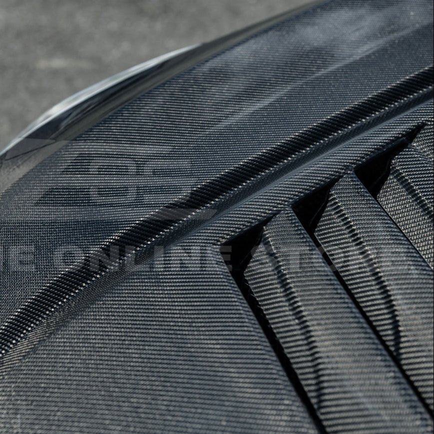 Cadillac CT5 / CT5-V Carbon Fiber Front Bumper Hood Vented Cover Blackwing Style 2020-Up
