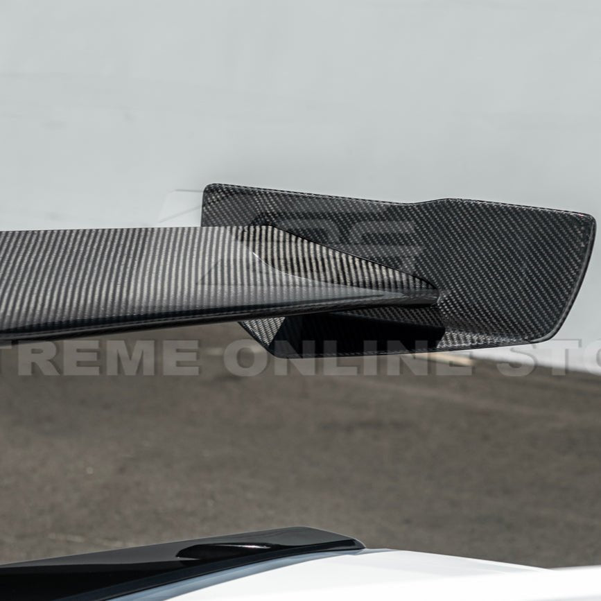 Chevrolet Corvette C7 ZR1 ZTK Style Carbon Fiber Extended High Wing Spoiler Kit 2014-2019