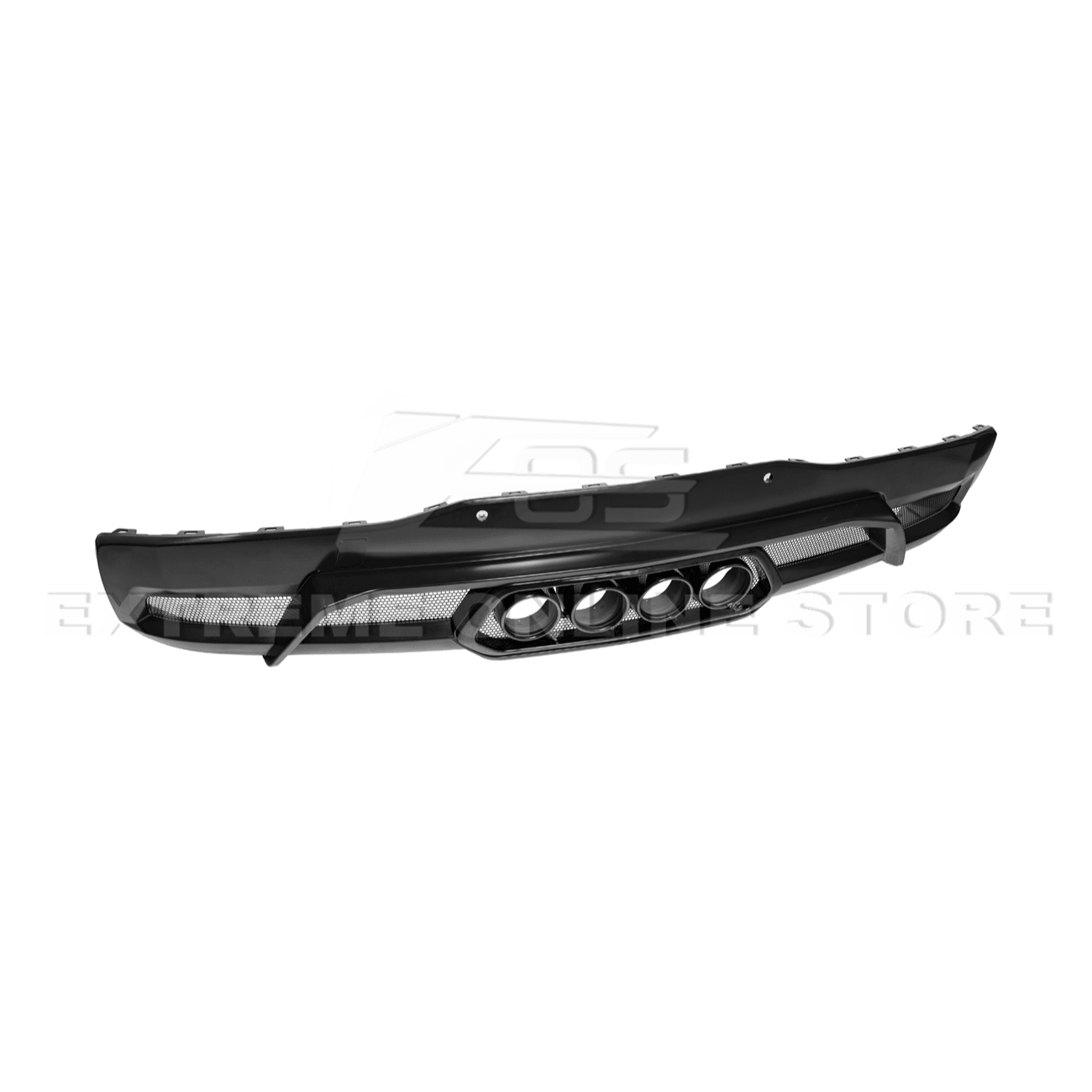 Chevrolet Corvette C8 Z06 Package Style Matte Black Rear Center Quad Exit Diffuser 2020-Up