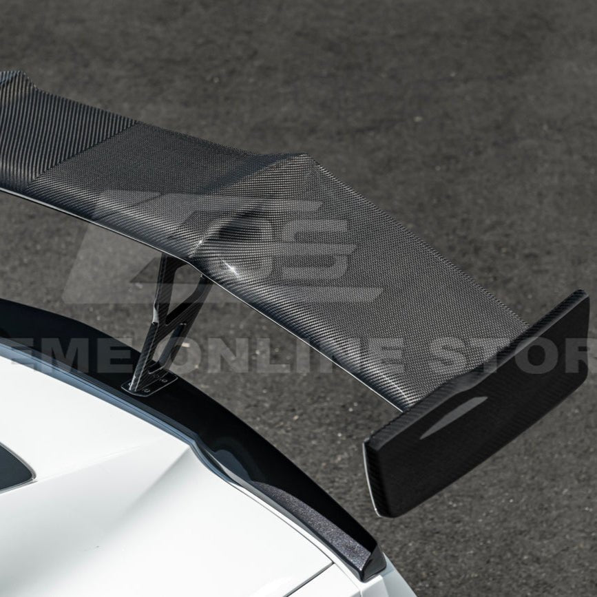 Chevrolet Corvette C7 ZR1 ZTK Style Carbon Fiber Extended High Wing Spoiler Kit 2014-2019