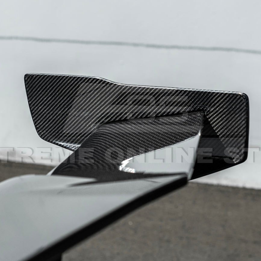 Chevrolet Corvette C7 ZR1 ZTK Style Carbon Fiber Extended High Wing Spoiler Kit 2014-2019
