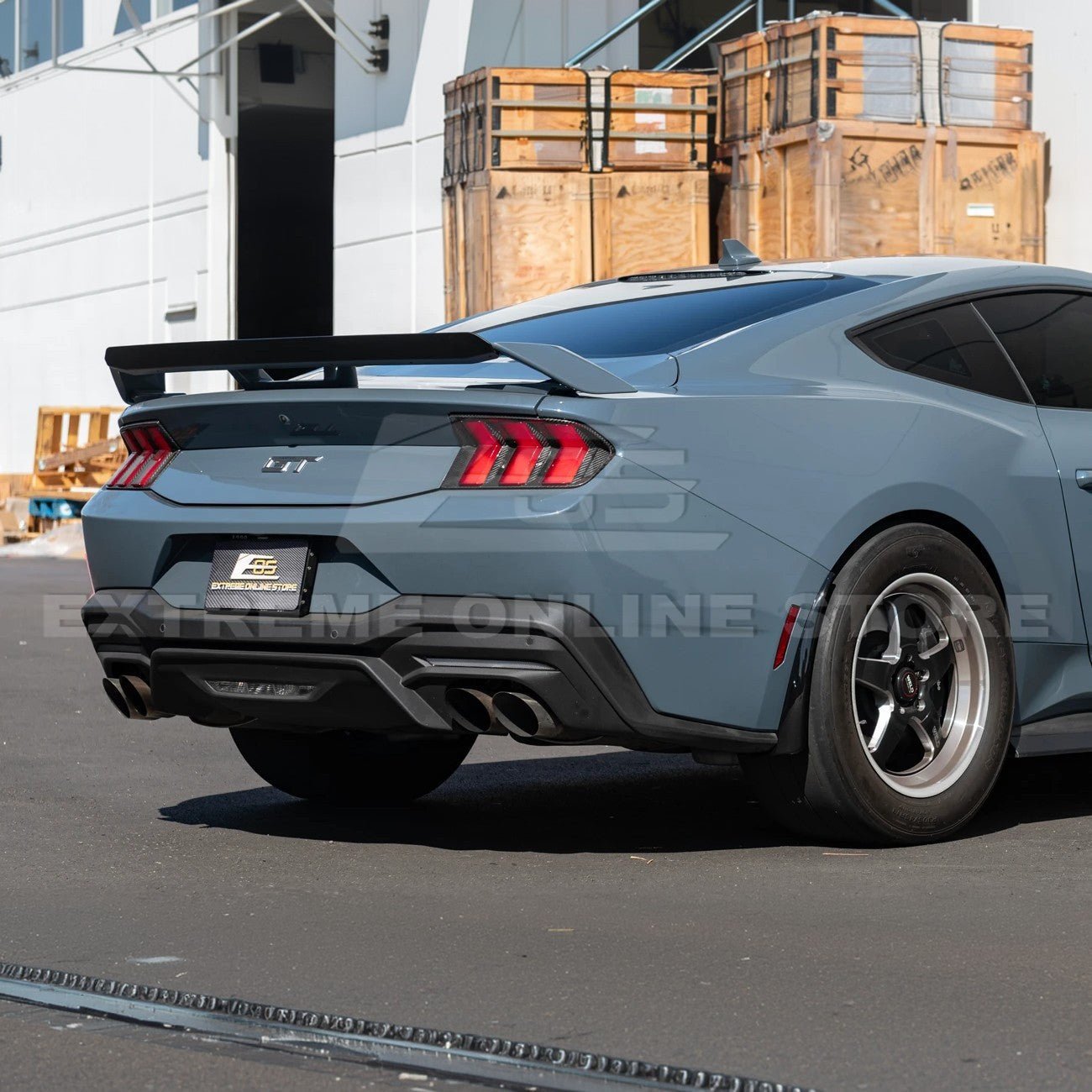 Ford Mustang S650 EOS Dry Carbon Fiber Mud Flap Splash Guard Set 2024-Up