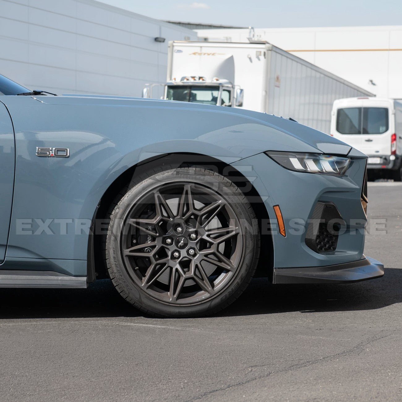 Ford Mustang S650 EOS Dry Carbon Fiber Mud Flap Splash Guard Set 2024-Up