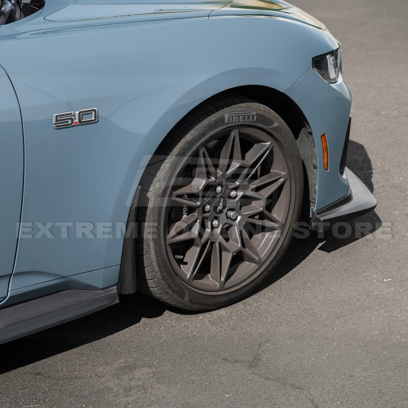 Ford Mustang S650 EOS Dry Carbon Fiber Mud Flap Splash Guard Set 2024-Up