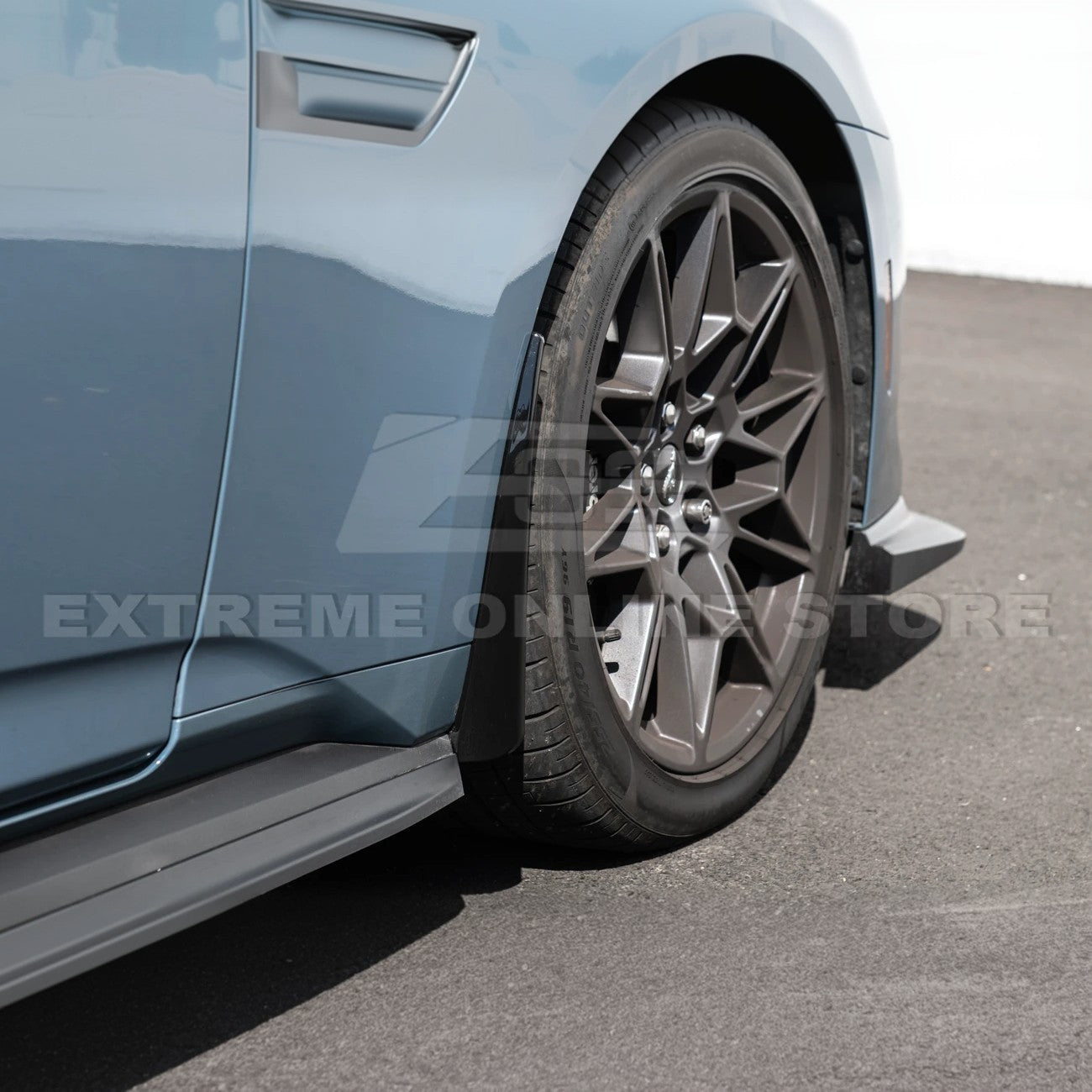 Ford Mustang S650 EOS Dry Carbon Fiber Mud Flap Splash Guard Set 2024-Up