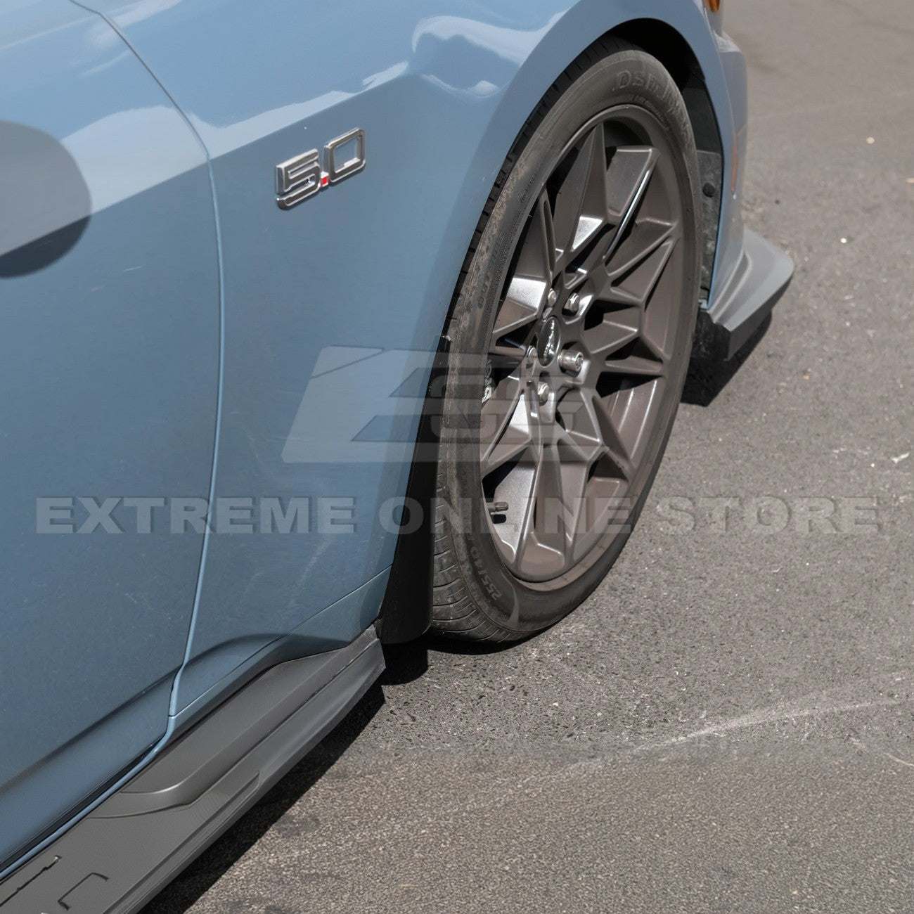 Ford Mustang S650 EOS Dry Carbon Fiber Mud Flap Splash Guard Set 2024-Up