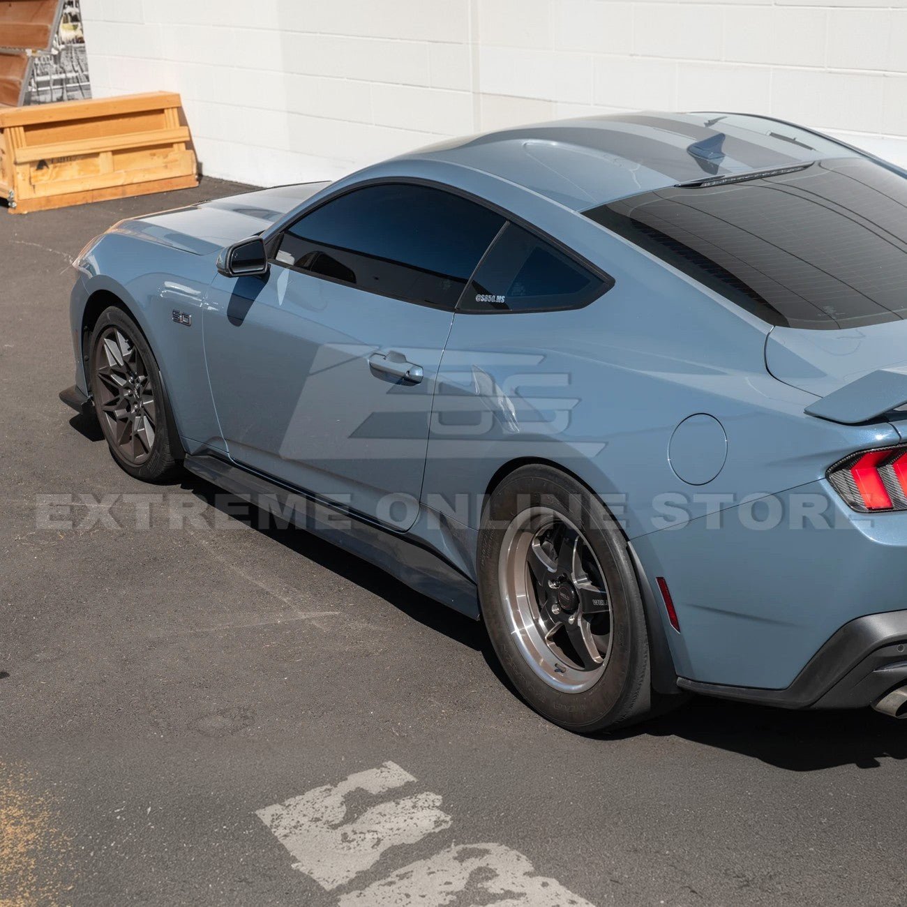Ford Mustang S650 EOS Dry Carbon Fiber Mud Flap Splash Guard Set 2024-Up