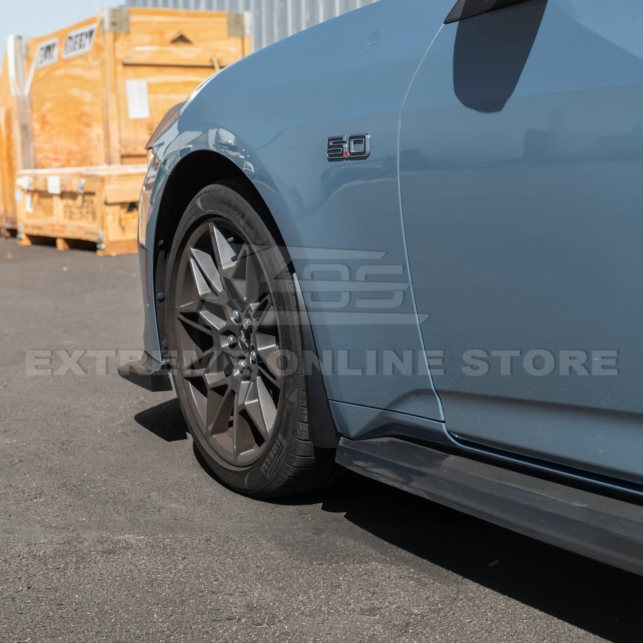 Ford Mustang S650 EOS Dry Carbon Fiber Mud Flap Splash Guard Set 2024-Up