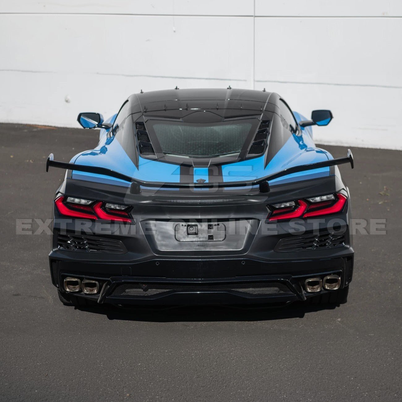 Chevrolet Corvette C8 Stingray Z06 Style Rear Bumper Spoiler Conversion Kit 2020-Up