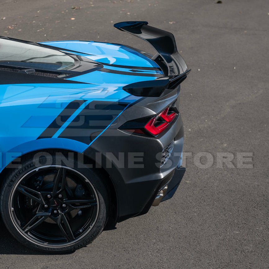 Chevrolet Corvette C8 Stingray Z06 Style Rear Bumper Spoiler Conversion Kit 2020-Up