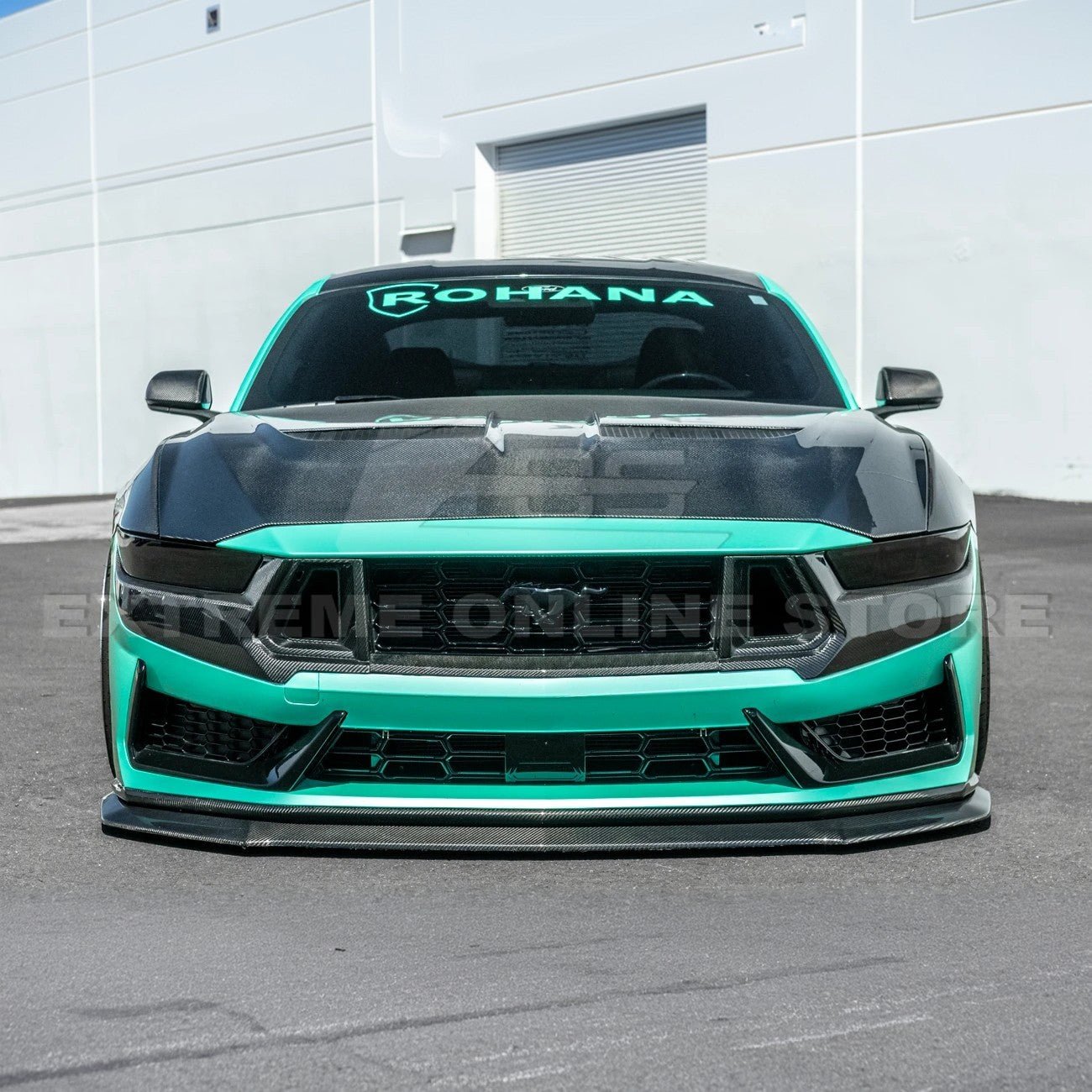 2024+ Ford Mustang Front BumpFord Mustang S650 Dark Horse Factory Style Carbon Fiber Front Bumper Lip Splitter Panel 2024-Uper Lip Splitter Panel