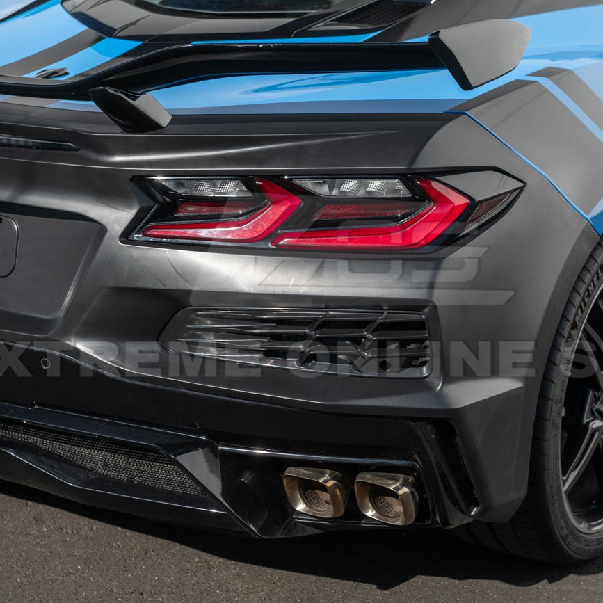 Chevrolet Corvette C8 Stingray Z06 Style Rear Bumper Spoiler Conversion Kit 2020-Up