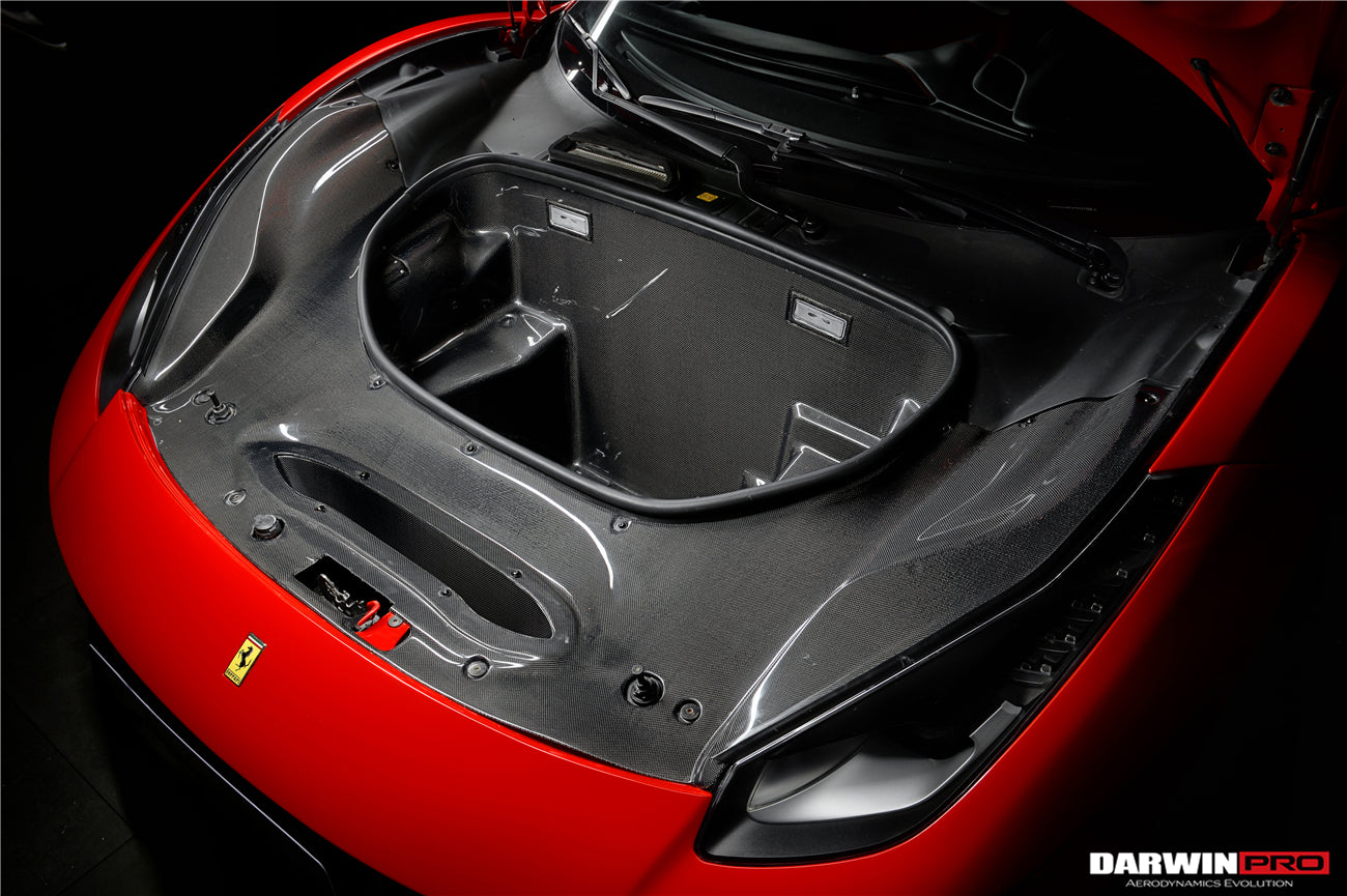 2015 - 2020 Ferrari 488 GTB & Spyder Pista Style Front Bumper Set W/ Hood