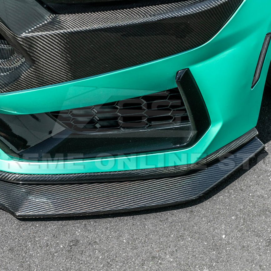 2024+ Ford Mustang Front BumpFord Mustang S650 Dark Horse Factory Style Carbon Fiber Front Bumper Lip Splitter Panel 2024-Uper Lip Splitter Panel
