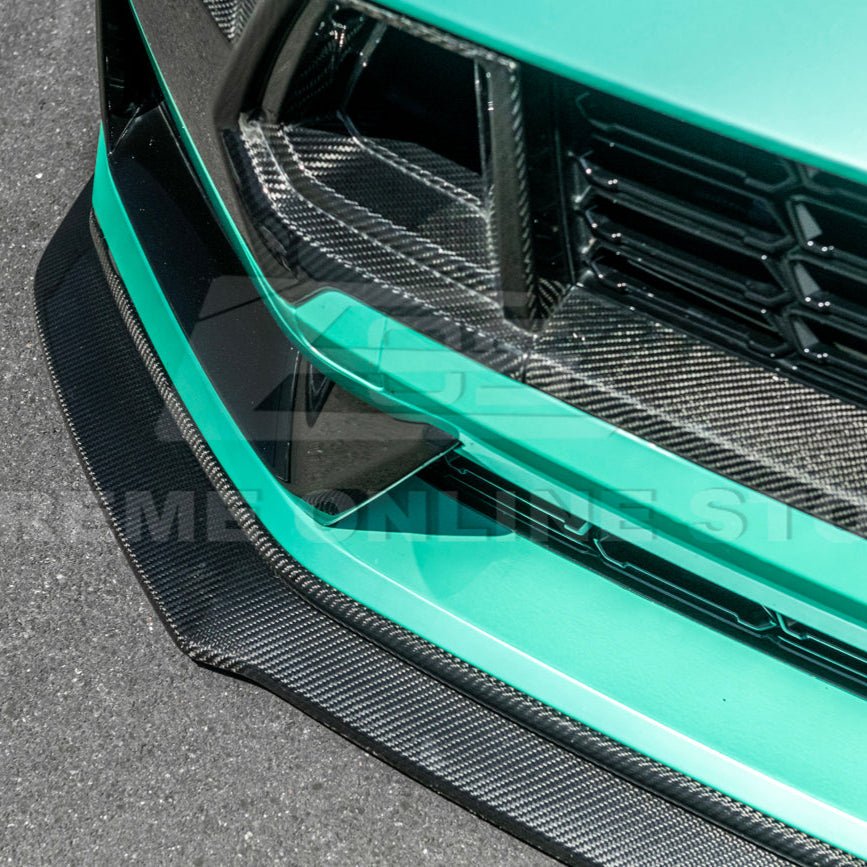 2024+ Ford Mustang Front BumpFord Mustang S650 Dark Horse Factory Style Carbon Fiber Front Bumper Lip Splitter Panel 2024-Uper Lip Splitter Panel