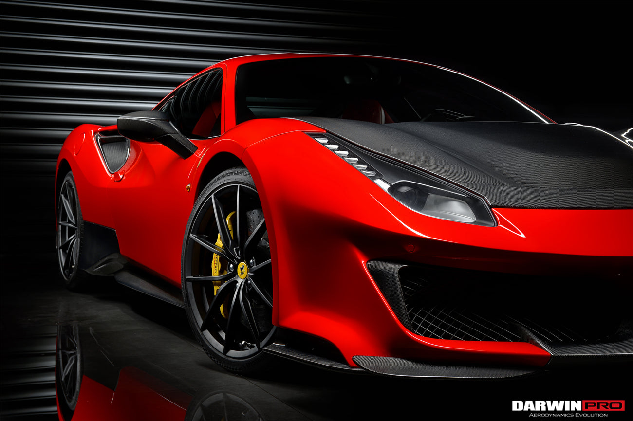 2015 - 2020 Ferrari 488 GTB & Spyder Pista Style Side Skirts