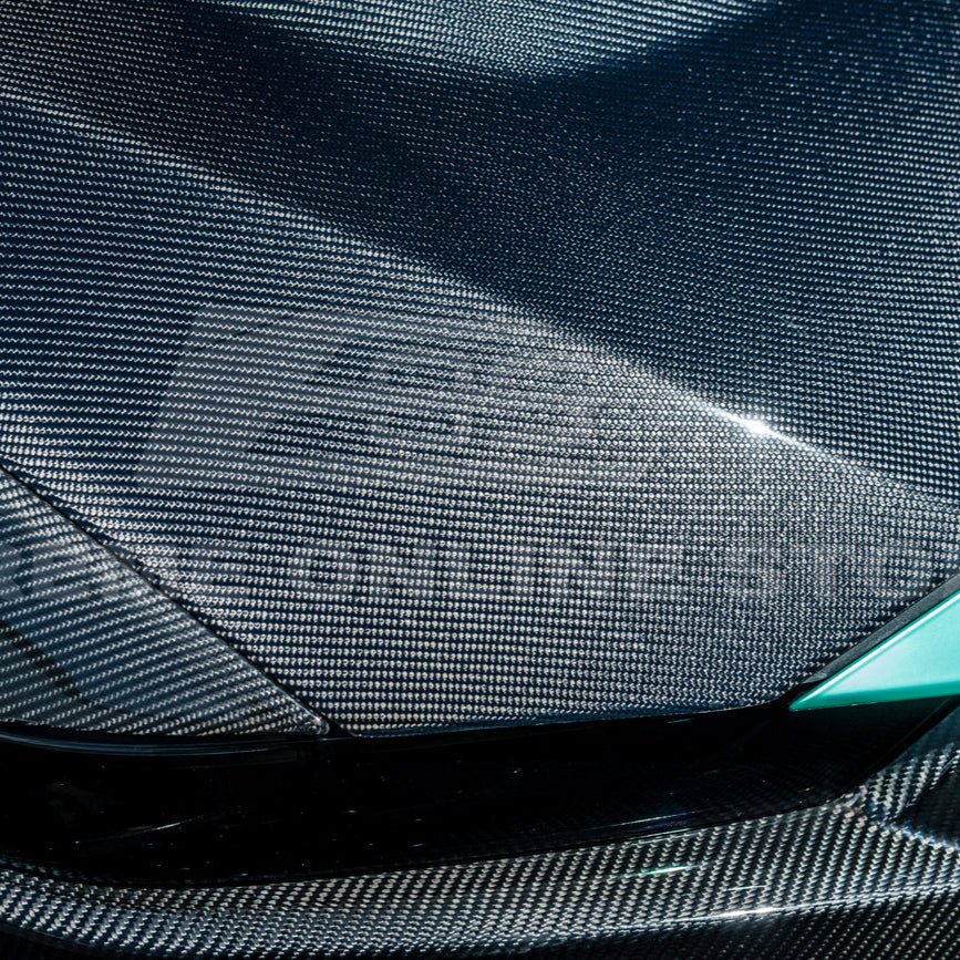 Ford Mustang S650 GTD Style Carbon Fiber Front Bumper Hood 2024-Up