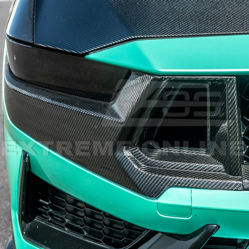 Ford Mustang S650 Dark Horse Dry Carbon Fiber Front Grille Insert Set 2024-Up