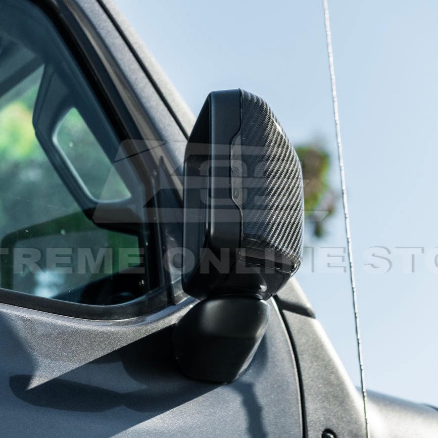 Jeep Wrangler JL JT Dry Carbon Fiber Mirror Cap Cover Pair 2018-Up