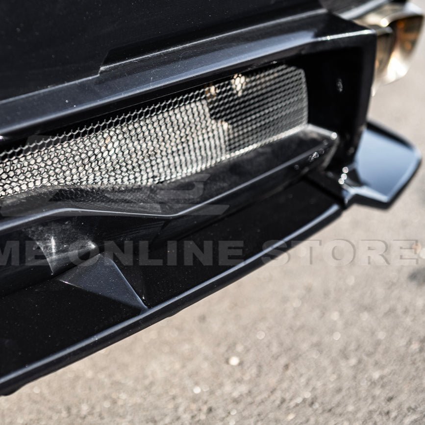 Chevrolet Corvette C8 Performance Style Matte Black Rear Diffuser Lip Winglet Kit 2020-2026