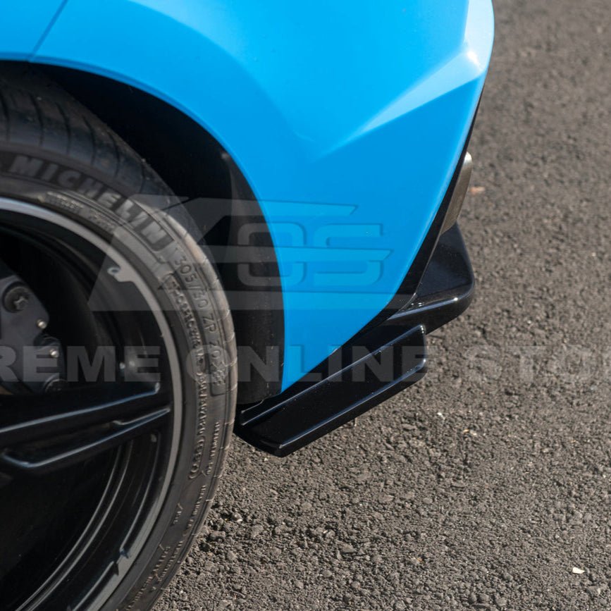 Chevrolet Corvette C8 Performance Style Matte Black Rear Diffuser Lip Winglet Kit 2020-2026