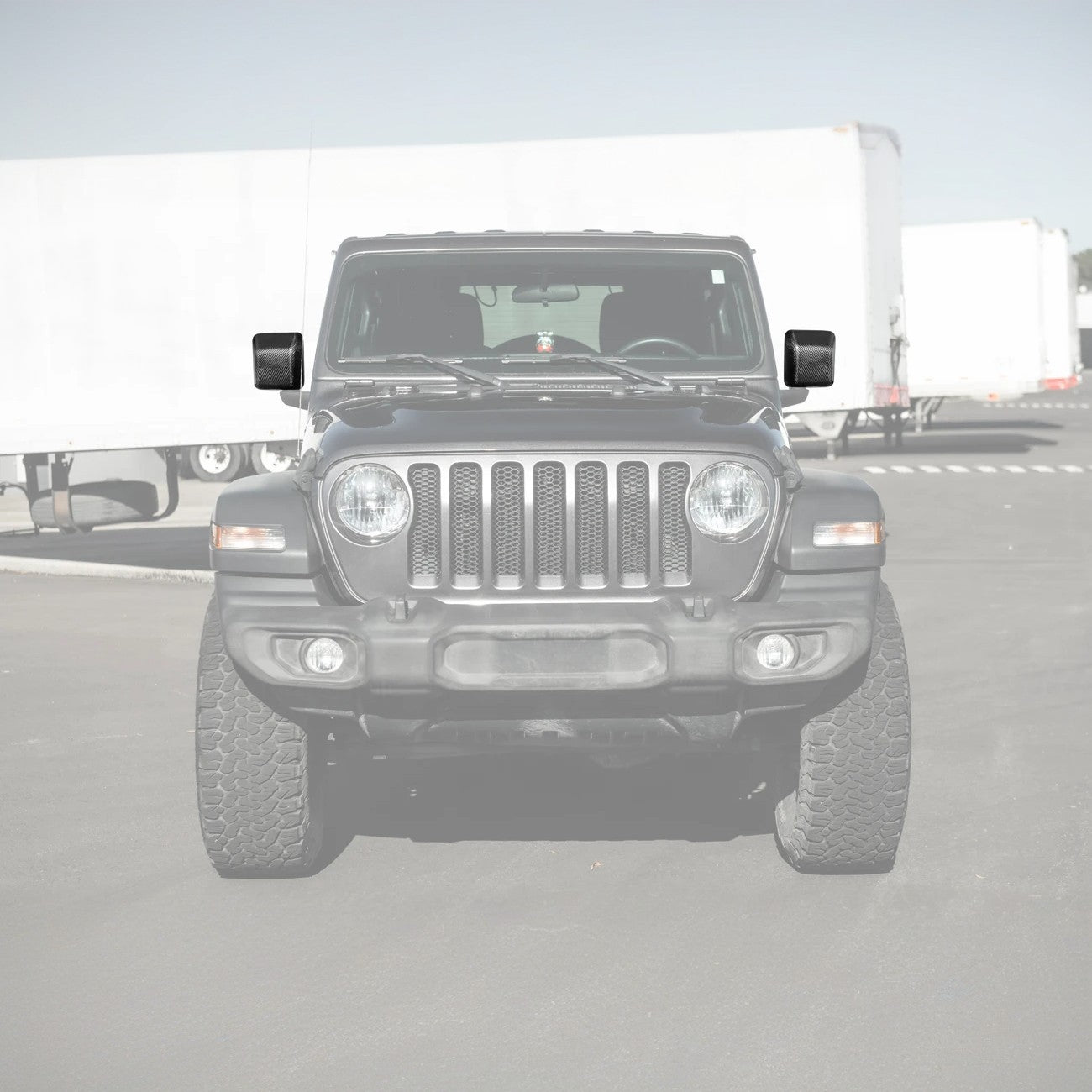 Jeep Wrangler JL JT Dry Carbon Fiber Mirror Cap Cover Pair 2018-Up