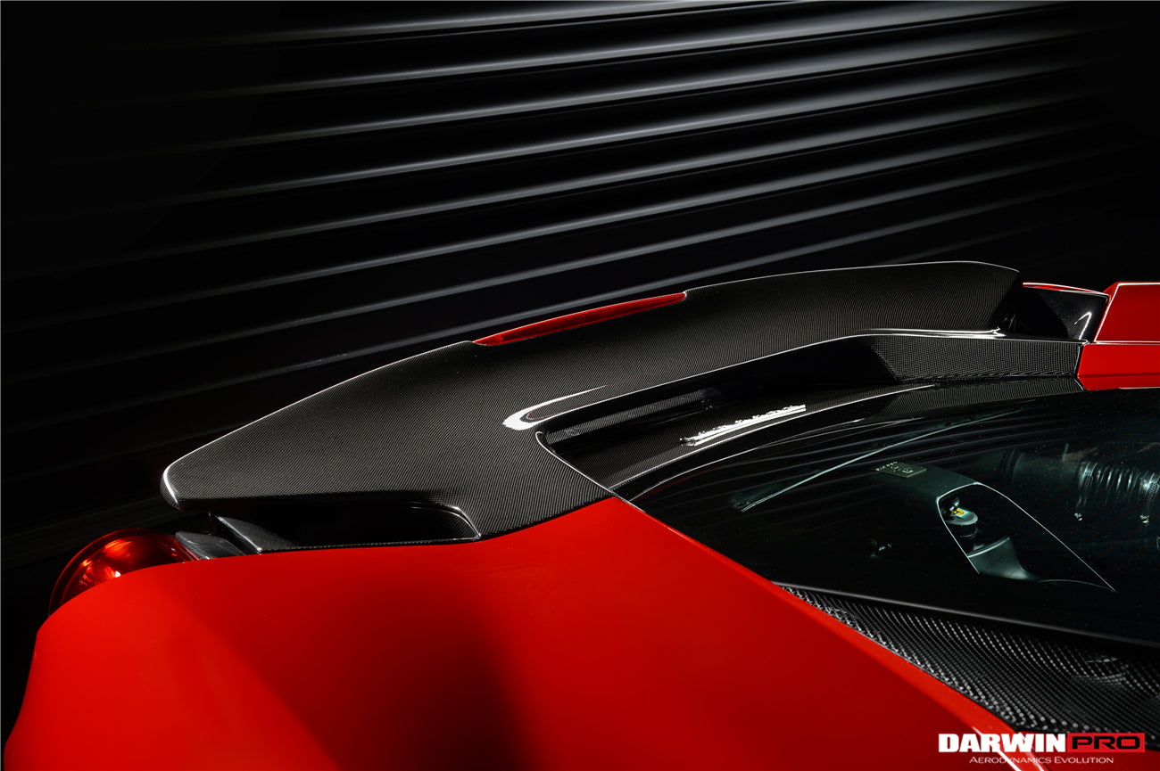 2015 - 2020 Ferrari 488 GTB Pista Style Rear Bumper & Wing