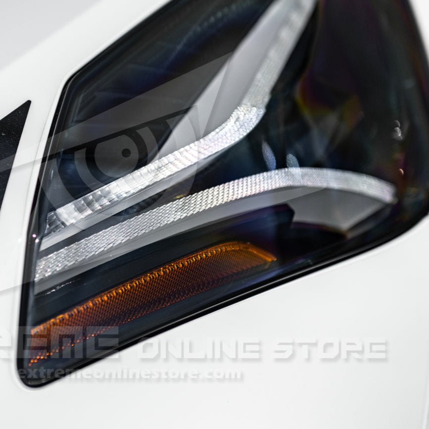 Chevrolet Corvette C7 C8 Style Smoke LED Sequential Headlights 2014-2019