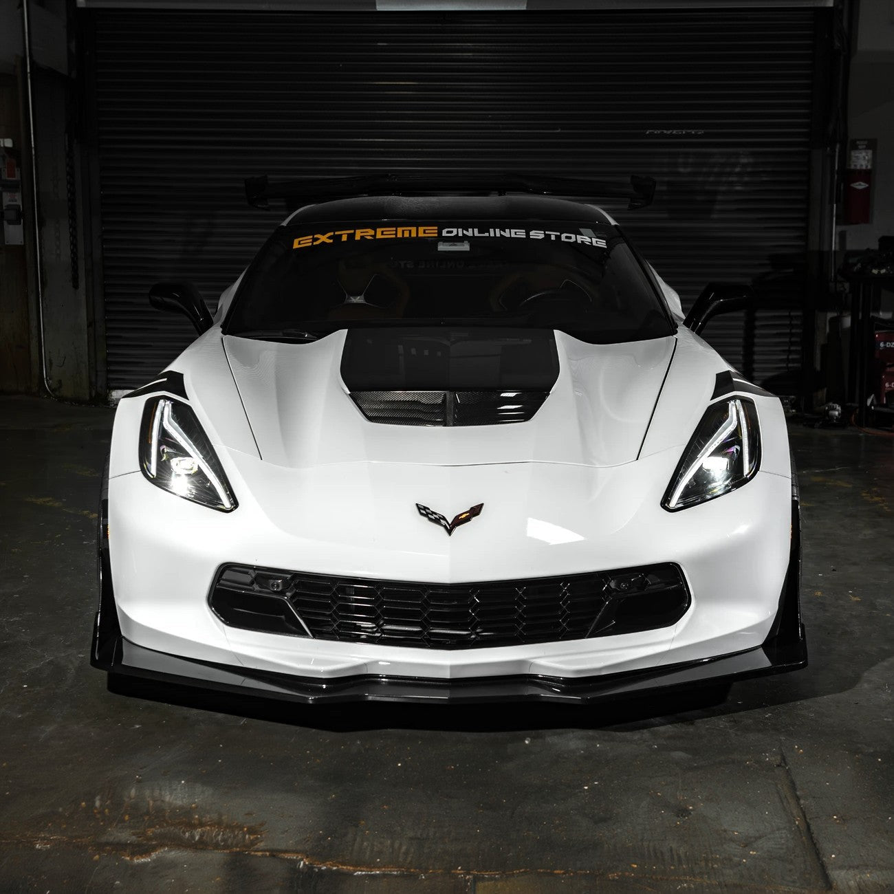 Chevrolet Corvette C7 C8 Style Smoke LED Sequential Headlights 2014-2019