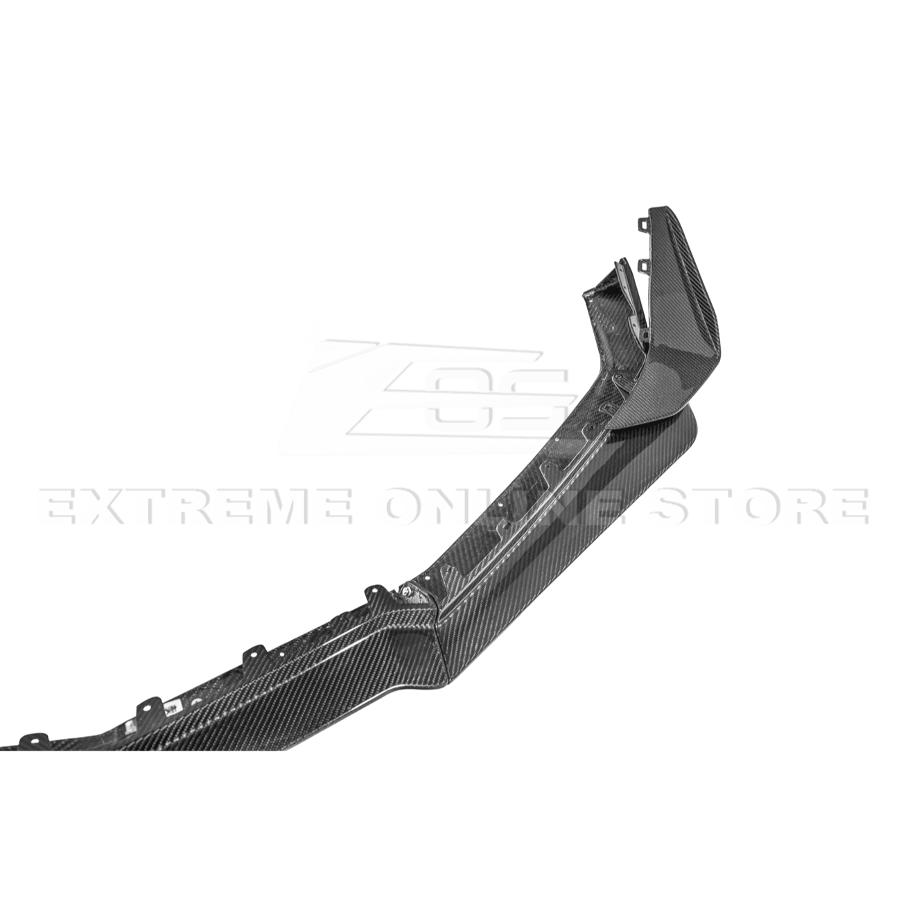 Chevrolet Corvette C8 Z06 E-Ray Z07 Extended Package Dry Carbon Fiber Front Splitter Canards Kit 2023-Up