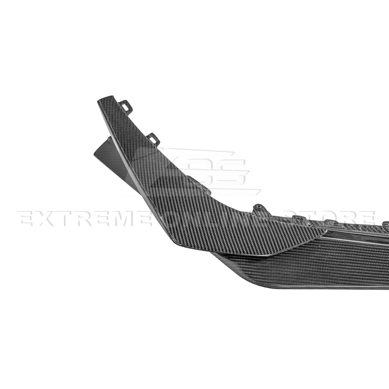 Chevrolet Corvette C8 Z06 E-Ray Z07 Extended Package Dry Carbon Fiber Front Splitter Canards Kit 2023-Up